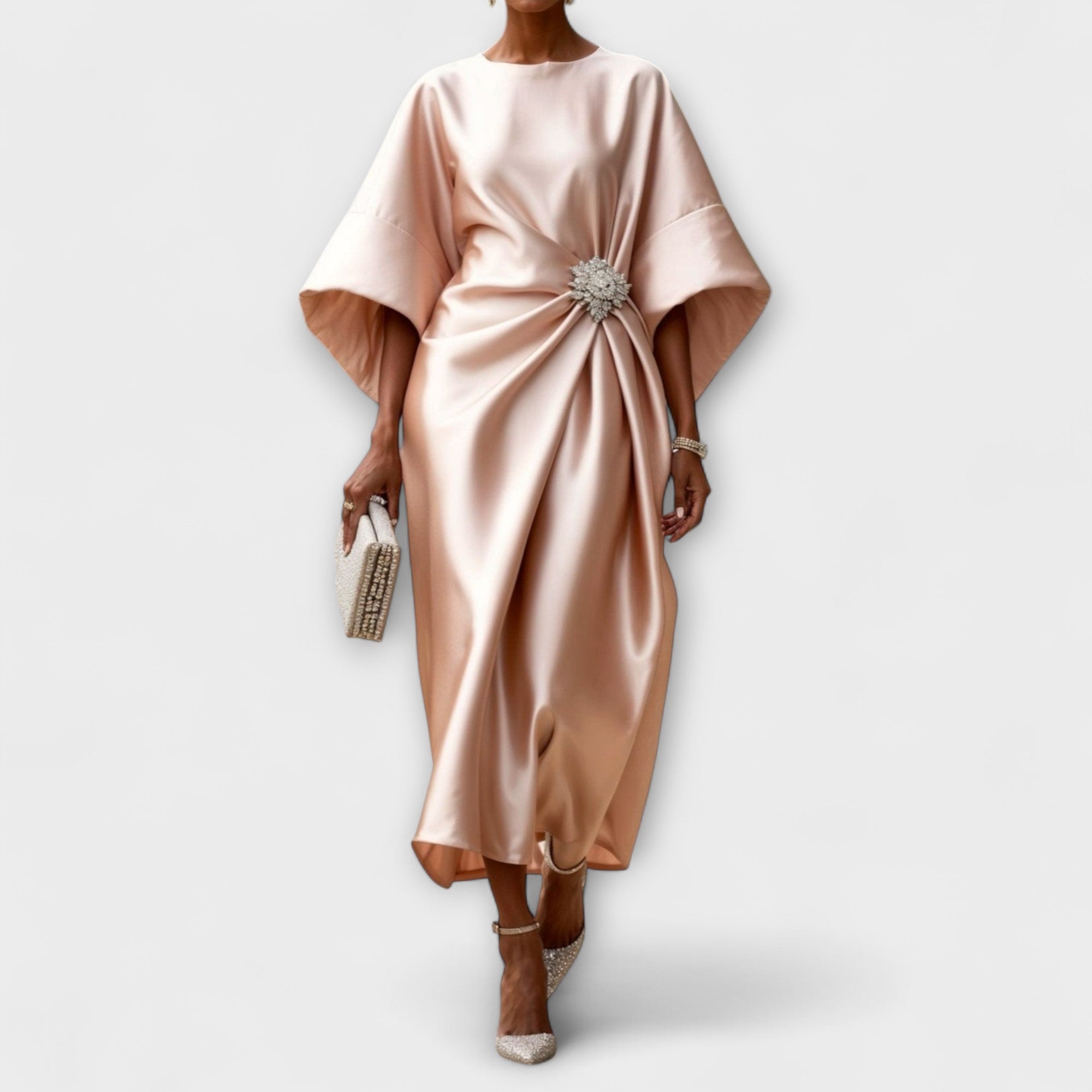 Sukienka maxi Aurora Luxe Shimmer Satin