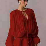 Lidżana | Elegancka Krótka Sukienka Boho