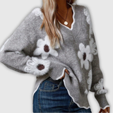 THEA | ELEGANCKI PULOWER Z DEKOLTEM W SERCĘ