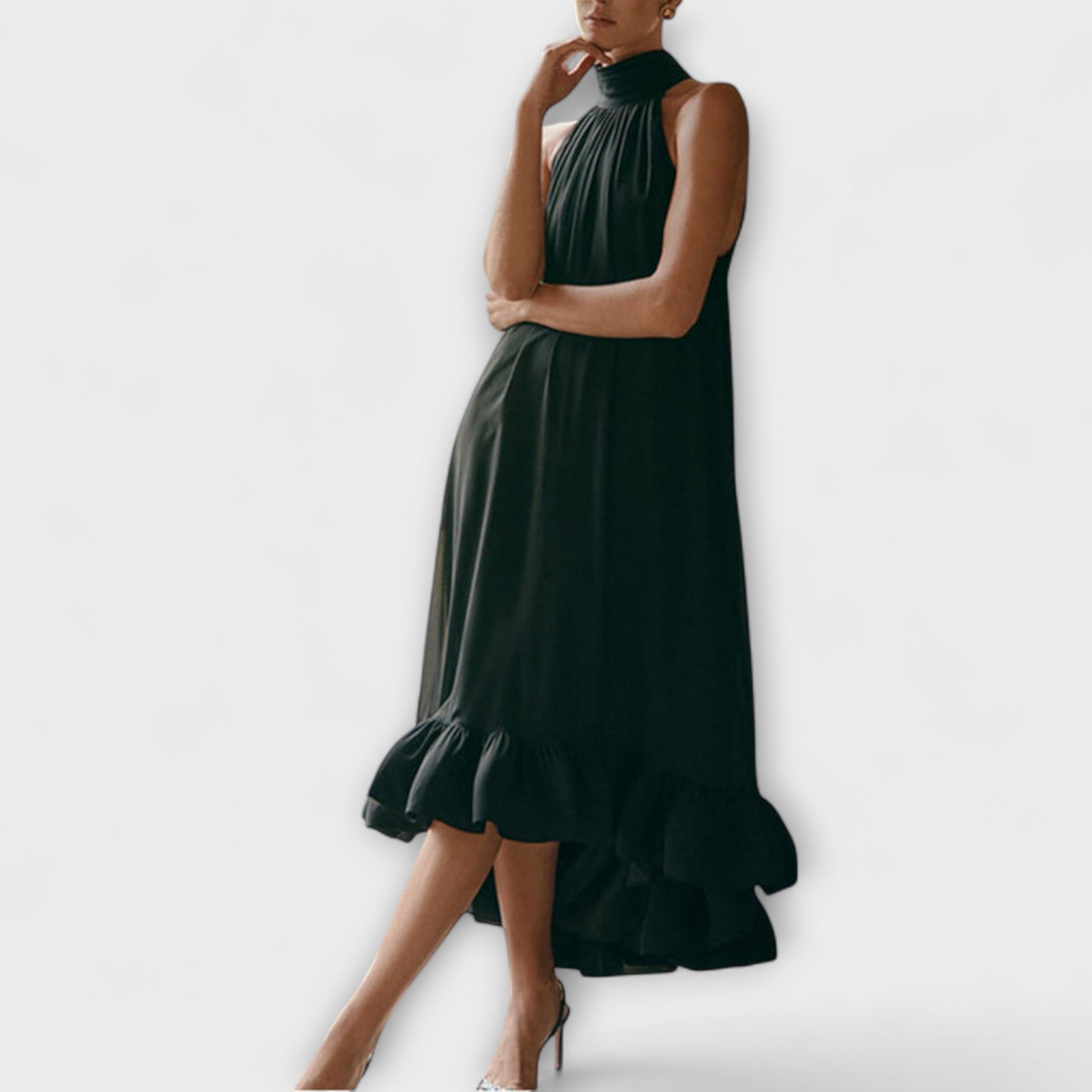 Emilia - Stylowa sukienka z falbanami