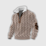 Etienne – Fleece golf z zamkiem i wysokim kołnierzem