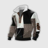 Etienne – Fleece golf z zamkiem i wysokim kołnierzem