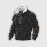 Etienne – Fleece golf z zamkiem i wysokim kołnierzem