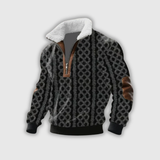 Etienne – Fleece golf z zamkiem i wysokim kołnierzem