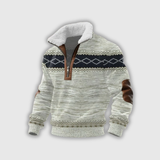 Etienne – Fleece golf z zamkiem i wysokim kołnierzem