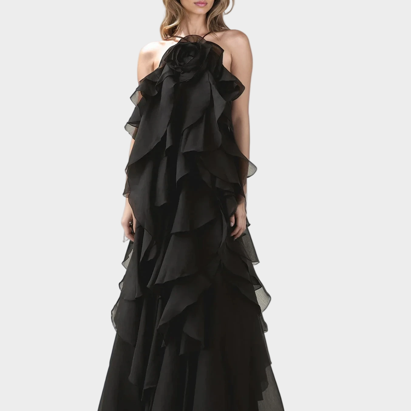 Maksymalna Sukienka z Romantycznym Nastrojem i Arystokratycznym Stylem