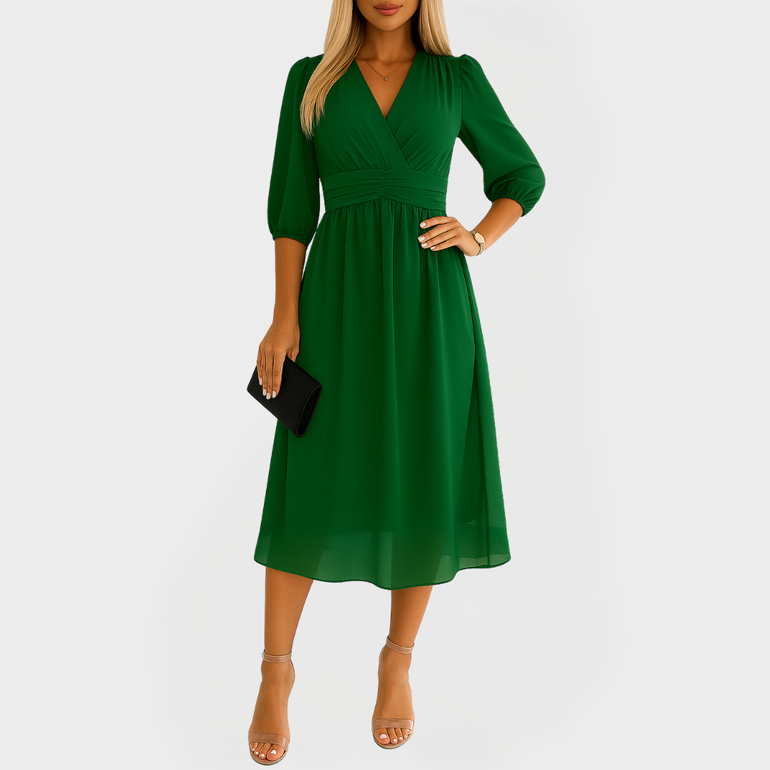 Lekka sukienka z jedwabiu na eleganckie okazje