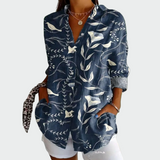 Stylowa bluzka w kolorowy wzór