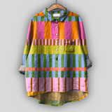 Letnia Lniana Koszulka “Letnia Mozaika”