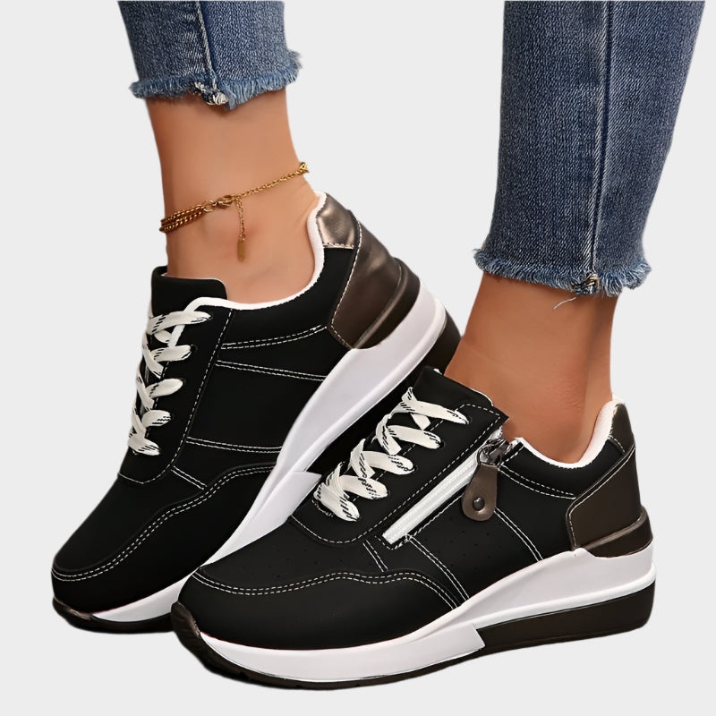 Ortopedyczne buty z zamkiem błyskawicznym i grubą podeszwą