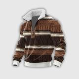 Etienne – Fleece golf z zamkiem i wysokim kołnierzem