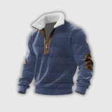 Etienne – Fleece golf z zamkiem i wysokim kołnierzem