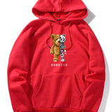 Bluza z kapturem z grafiką Roboterbär dla mężczyzn