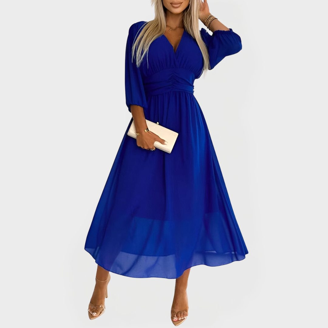 Lekka sukienka z jedwabiu na eleganckie okazje