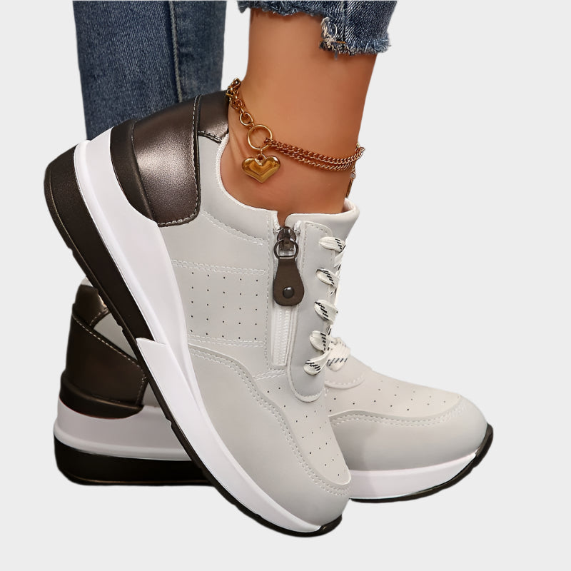 Ortopedyczne buty z zamkiem błyskawicznym i grubą podeszwą