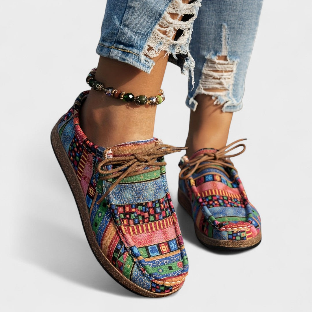 Milena - Kolorowe Artystyczne Sneakersy