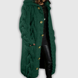 Karina – Elegancki, przytulny płaszcz z zasłoną na brzuch