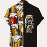 Koszulka z nadrukiem piwa Oktoberfest dla mężczyzn