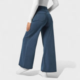 Stefania - Dżinsowe spodnie z szeroką nogawką