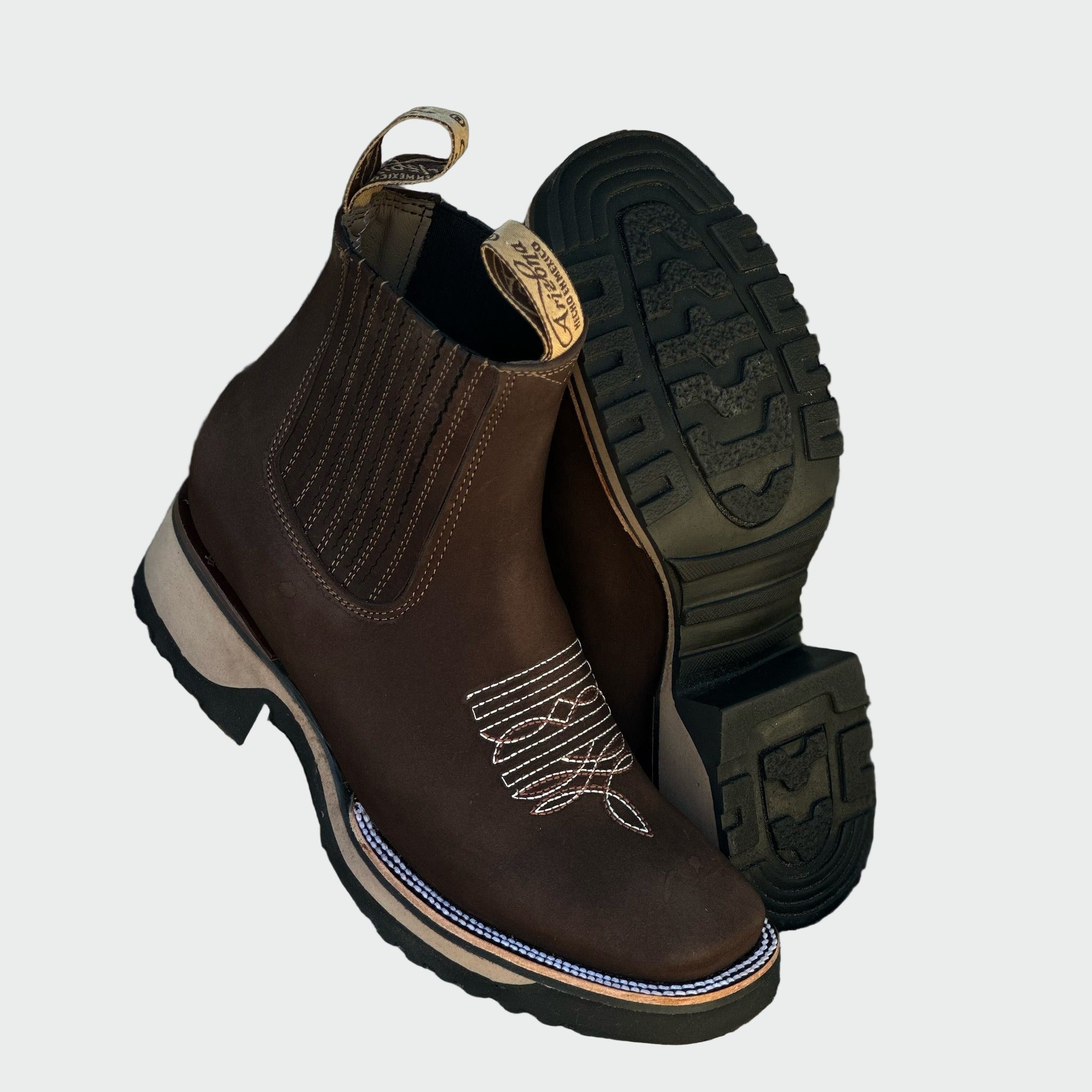 Ankica - Skórzane kowbojskie buty