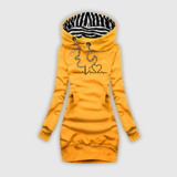 Cristina | Swetrowa sukienka z motywem pulsu