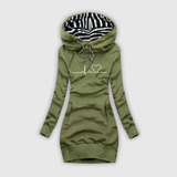 Cristina | Swetrowa sukienka z motywem pulsu