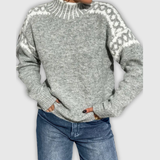 Livia – Dziany sweter o klasycznym kroju