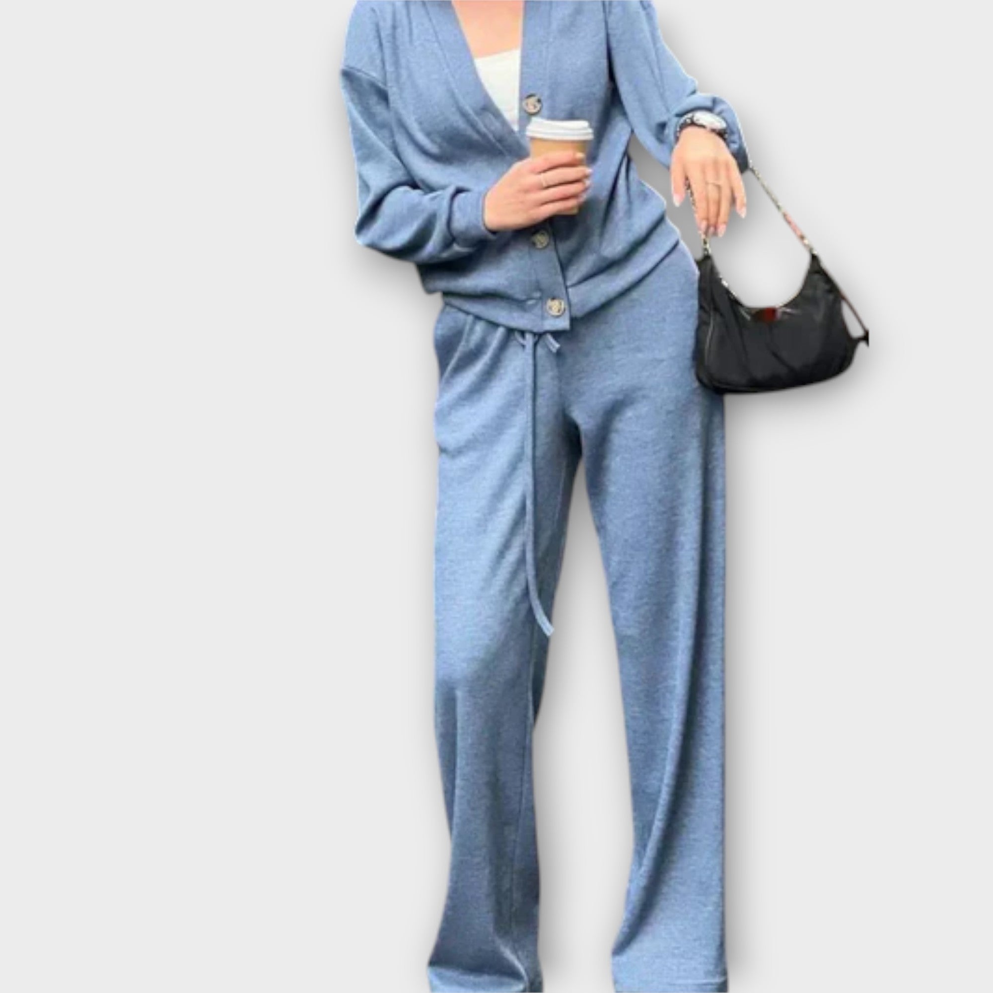 Hedwiga - Zestaw plecionego płaszcza i spodni