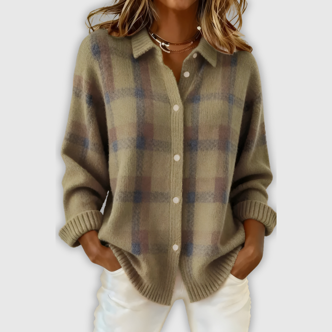 Tesa – Kraciasty Sweter Premium