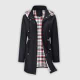 Olivia — Kurtka wodoodporna z podszewką w kratę