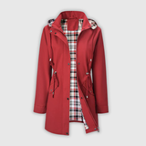 Olivia — Kurtka wodoodporna z podszewką w kratę