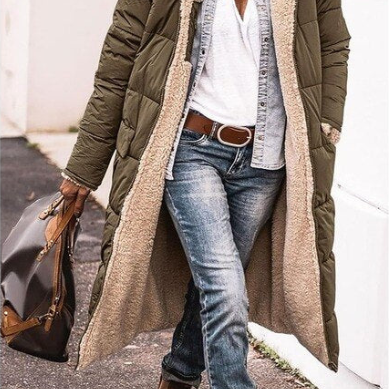 Paola - Elegancki Odwrócony Płaszcz