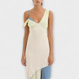 Aurora - Midi sukienka Thames z detalami od splicie