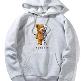 Bluza z kapturem z grafiką Roboterbär dla mężczyzn
