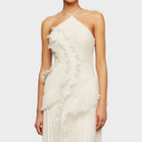 Marina - Rękawowa Sukienka Maksi