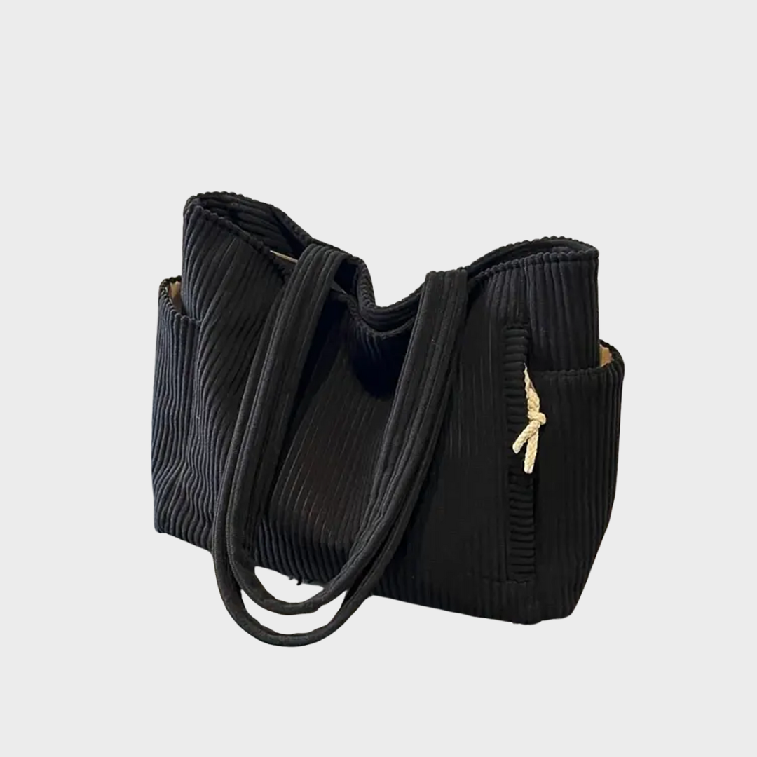 Amalia – Rękawowa torba z detalami ze sznurka