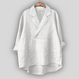 Lniana bluzka "Różowa Aura"