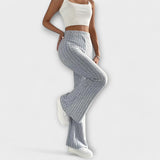 Wąskie - Szerokie spodnie ze stylem