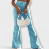 Wąskie - Szerokie spodnie ze stylem