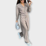 Hedwiga - Zestaw plecionego płaszcza i spodni