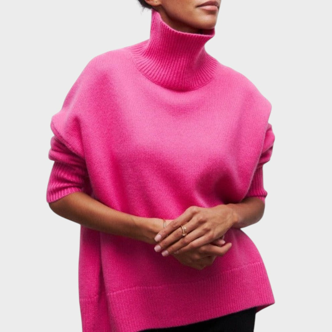 Desanka - Bluzka z Wysokim Kołnierzem