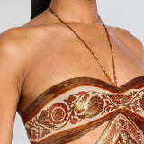 Maksymalna sukienka Złota Aura