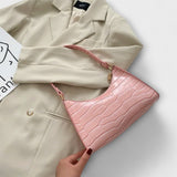 Bernarda - Lśniąca Skórzana Torba