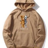 Bluza z kapturem z grafiką Roboterbär dla mężczyzn