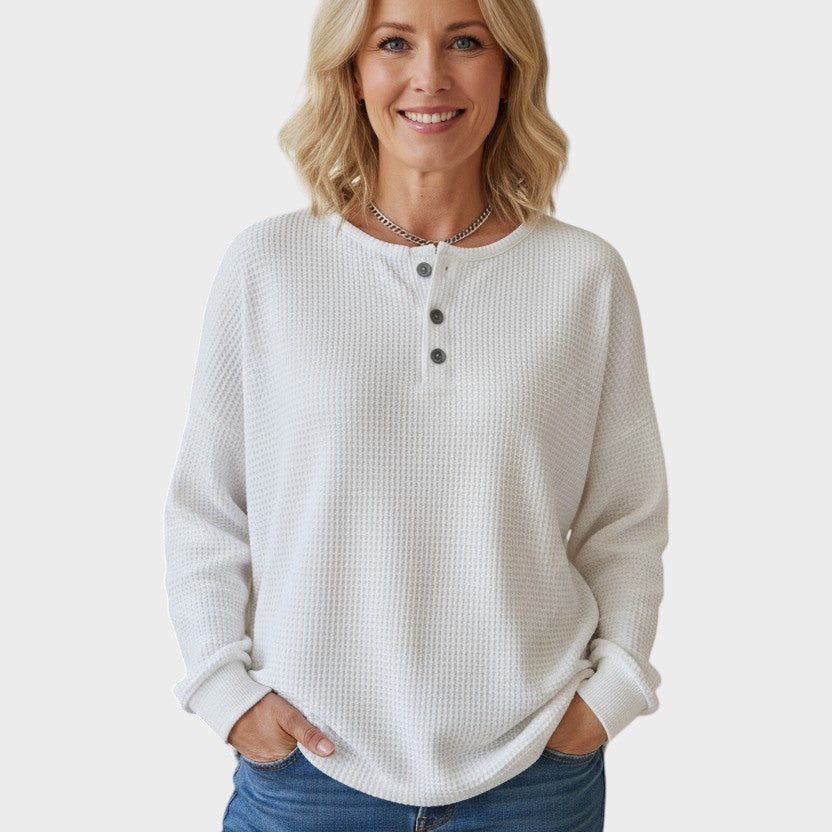 Helle – Sweter o strukturze wafla