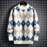 Męski sweter w romby