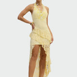 Fioletowa Mini Sukienka