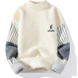 Miękki sweter z półgolfem dla mężczyzn