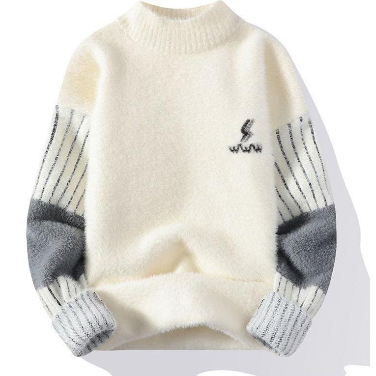 Miękki sweter z półgolfem dla mężczyzn