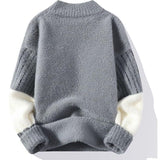 Miękki sweter z półgolfem dla mężczyzn